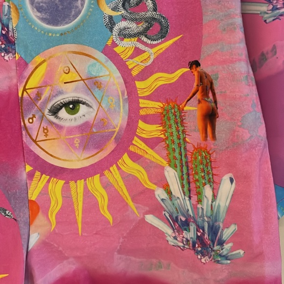 Elsie & Fred Higher Priestess Celestial Print set (Button Up and Biker Short) - Picture 4 of 5